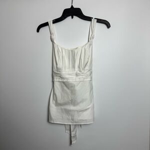 Ann Taylor White Tie back tank